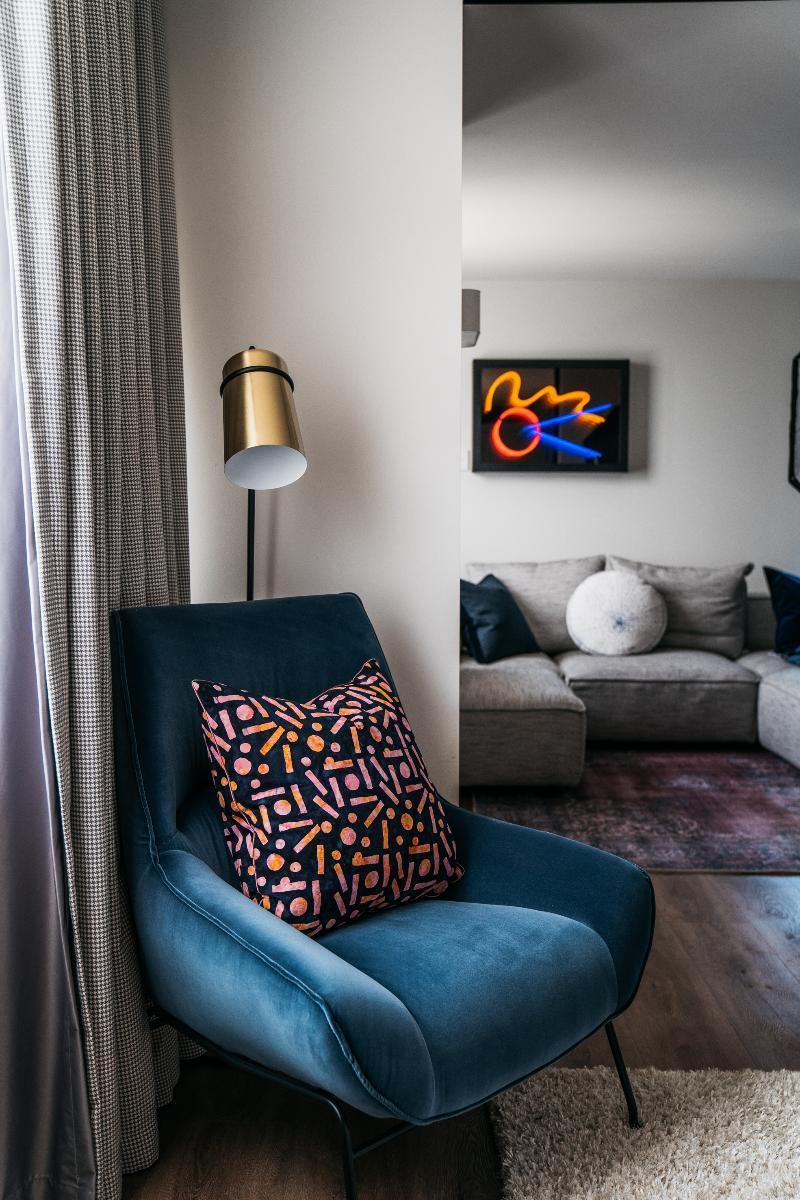 Zagame'S House Hotel Melbourne Exterior photo A neon painting by artist and designer, Mark Foxley