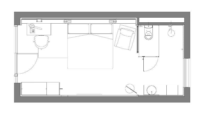 Zagame'S House Hotel Melbourne Exterior photo A plan of a typical studio apartment