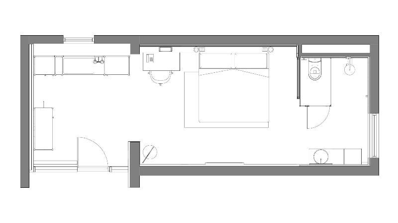 Zagame'S House Hotel Melbourne Exterior photo A plan of a typical studio apartment